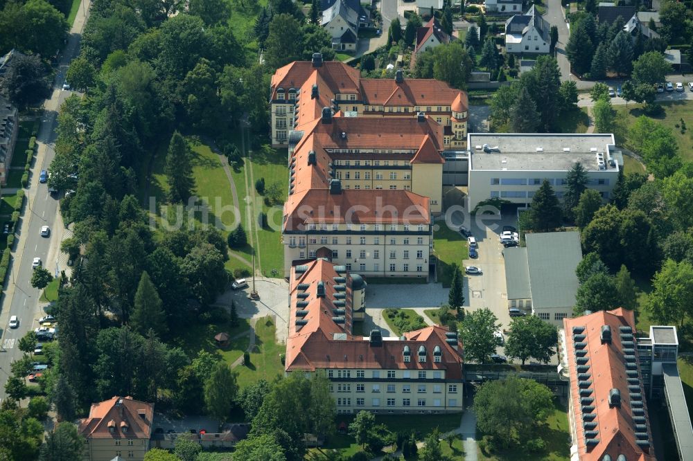 Luftbild Chemnitz - Klinikgelände des Krankenhauses Klinikum Chemnitz gGmbH - Standort Flemmingstraße in Chemnitz im Bundesland Sachsen