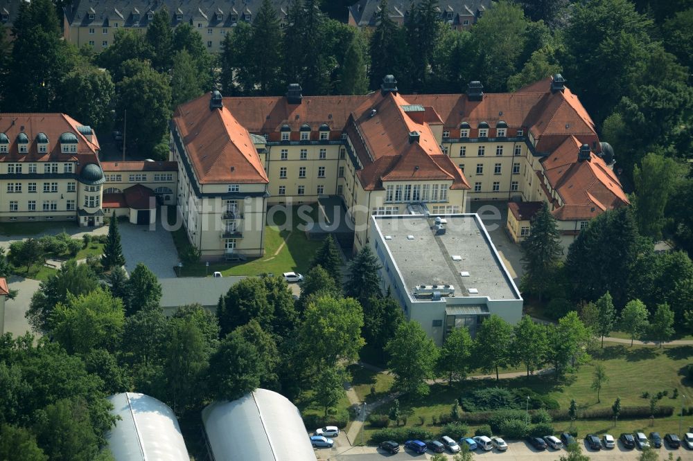 Chemnitz aus der Vogelperspektive: Klinikgelände des Krankenhauses Klinikum Chemnitz gGmbH - Standort Flemmingstraße in Chemnitz im Bundesland Sachsen