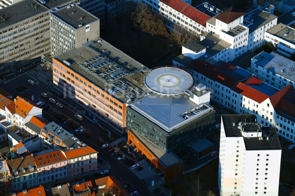 Potsdam aus der Vogelperspektive: Klinikgelände des Krankenhauses Klinikum Ernst von Bergmann im Ortsteil Nördliche Innenstadt in Potsdam im Bundesland Brandenburg, Deutschland