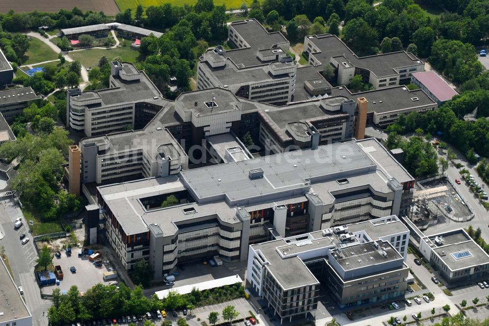 Ingolstadt von oben - Klinikgelände des Krankenhauses Klinikum Ingolstadt an der Krumenauerstraße in Ingolstadt im Bundesland Bayern, Deutschland