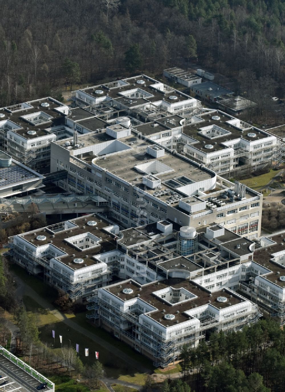 Nürnberg von oben - Klinikgelände des Krankenhauses Klinikum Nürnberg - Medizinische Klinik an der Breslauer Straße in Nürnberg im Bundesland Bayern