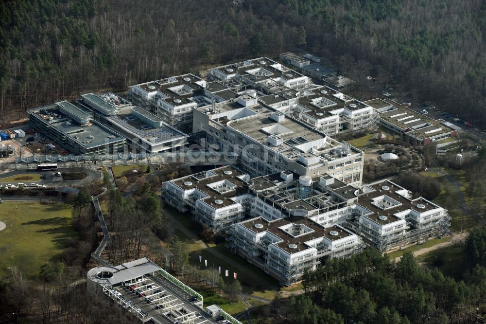 Luftbild Nürnberg - Klinikgelände des Krankenhauses Klinikum Nürnberg - Medizinische Klinik an der Breslauer Straße in Nürnberg im Bundesland Bayern