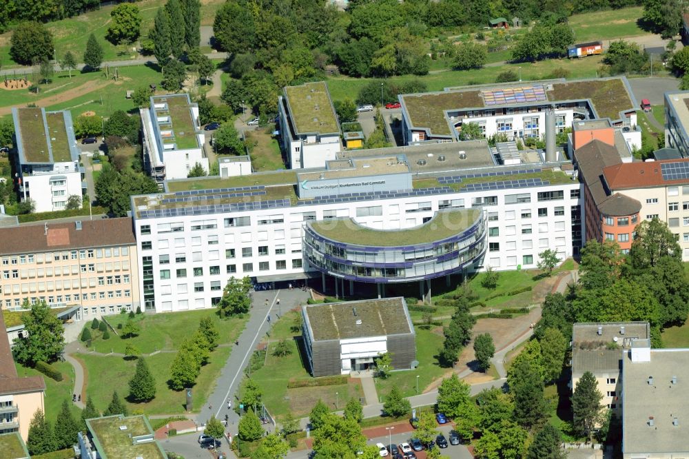 Luftbild Stuttgart - Klinikgelände des Krankenhauses Klinikum Stuttgart - Krankenhaus Bad Cannstatt am Prießnitzweg in Stuttgart im Bundesland Baden-Württemberg