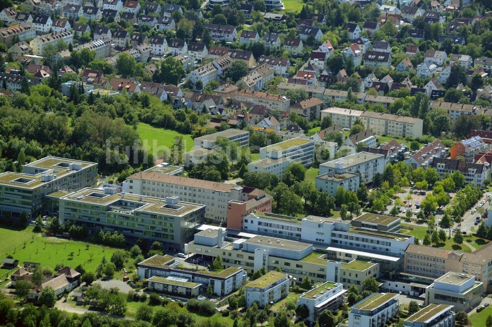 Luftbild Stuttgart - Klinikgelände des Krankenhauses Klinikum Stuttgart - Krankenhaus Bad Cannstatt in Stuttgart im Bundesland Baden-Württemberg