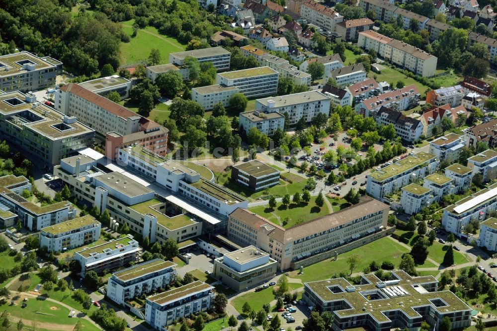 Stuttgart aus der Vogelperspektive: Klinikgelände des Krankenhauses Klinikum Stuttgart - Krankenhaus Bad Cannstatt in Stuttgart im Bundesland Baden-Württemberg