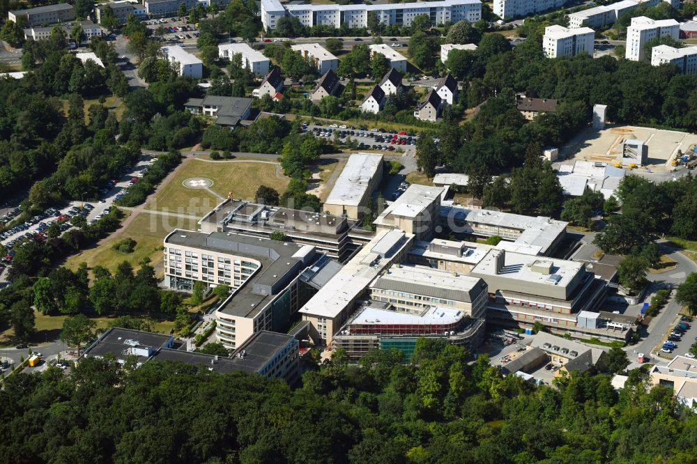 Wolfsburg von oben - Klinikgelände des Krankenhauses Klinikum Wolfsburg Klinik für Kinder- und Jugendmedizin und Psychosomatik an der Sauerbruchstraße in Wolfsburg im Bundesland Niedersachsen, Deutschland