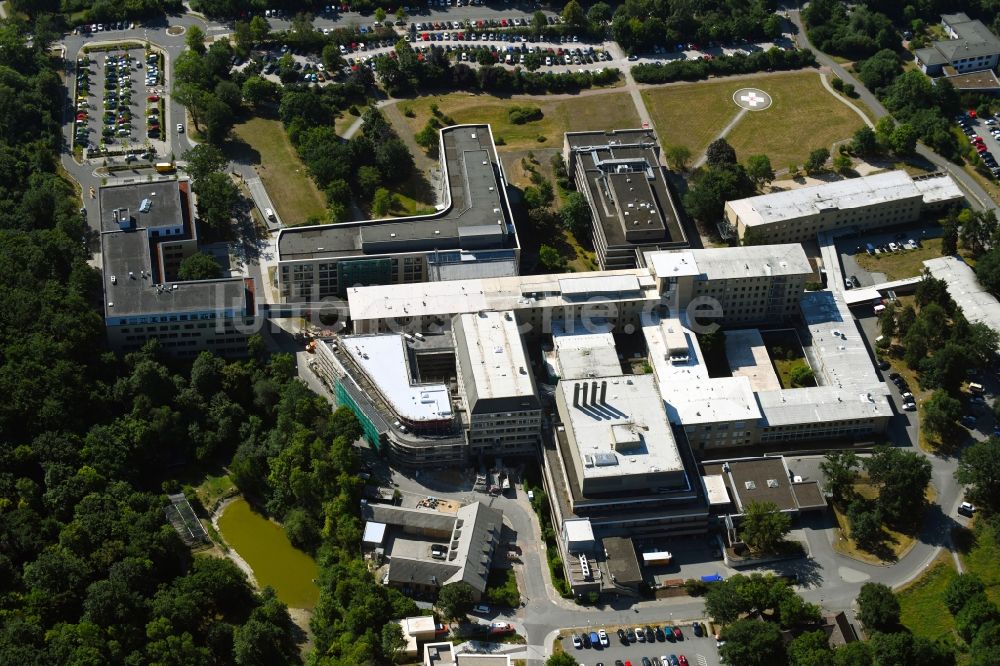 Luftaufnahme Wolfsburg - Klinikgelände des Krankenhauses Klinikum Wolfsburg Klinik für Kinder- und Jugendmedizin und Psychosomatik an der Sauerbruchstraße in Wolfsburg im Bundesland Niedersachsen, Deutschland