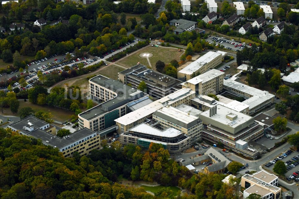 Luftaufnahme Wolfsburg - Klinikgelände des Krankenhauses Klinikum Wolfsburg Klinik für Kinder- und Jugendmedizin und Psychosomatik an der Sauerbruchstraße in Wolfsburg im Bundesland Niedersachsen, Deutschland