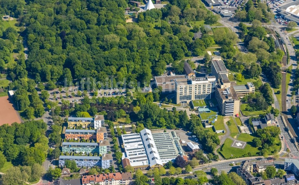 Luftaufnahme Dortmund - Klinikgelände des Krankenhauses Klinikzentrum Nord Dortmund an der Münsterstraße in Dortmund im Bundesland Nordrhein-Westfalen, Deutschland