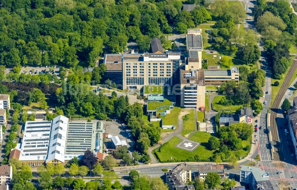 Dortmund aus der Vogelperspektive: Klinikgelände des Krankenhauses Klinikzentrum Nord Dortmund an der Münsterstraße in Dortmund im Bundesland Nordrhein-Westfalen, Deutschland