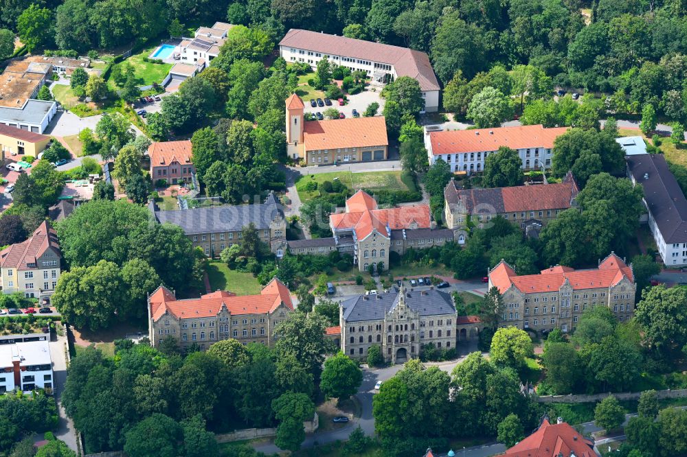 Osnabrück aus der Vogelperspektive: Klinikgelände des Krankenhauses Klinische Psychologie und Psychotherapie in Osnabrück im Bundesland Niedersachsen, Deutschland