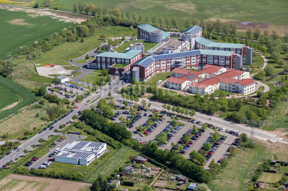 Luftbild Güstrow - Klinikgelände des Krankenhauses KMG Klinikum in Güstrow im Bundesland Mecklenburg-Vorpommern