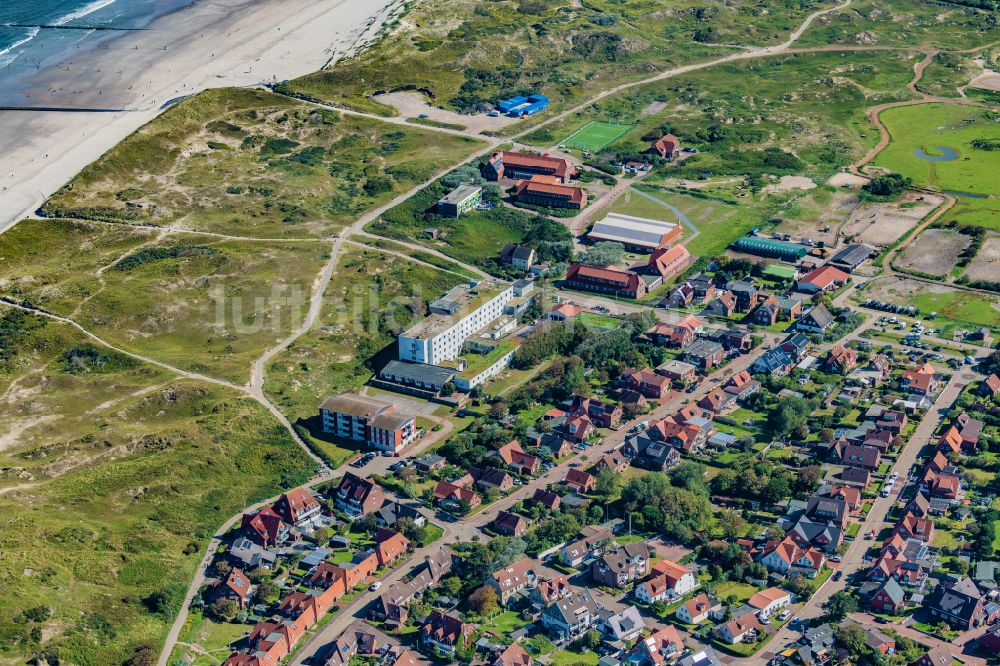 Luftbild Norderney - Klinikgelände des Krankenhauses Krankenhaus Norderney in Norderney im Bundesland Niedersachsen, Deutschland