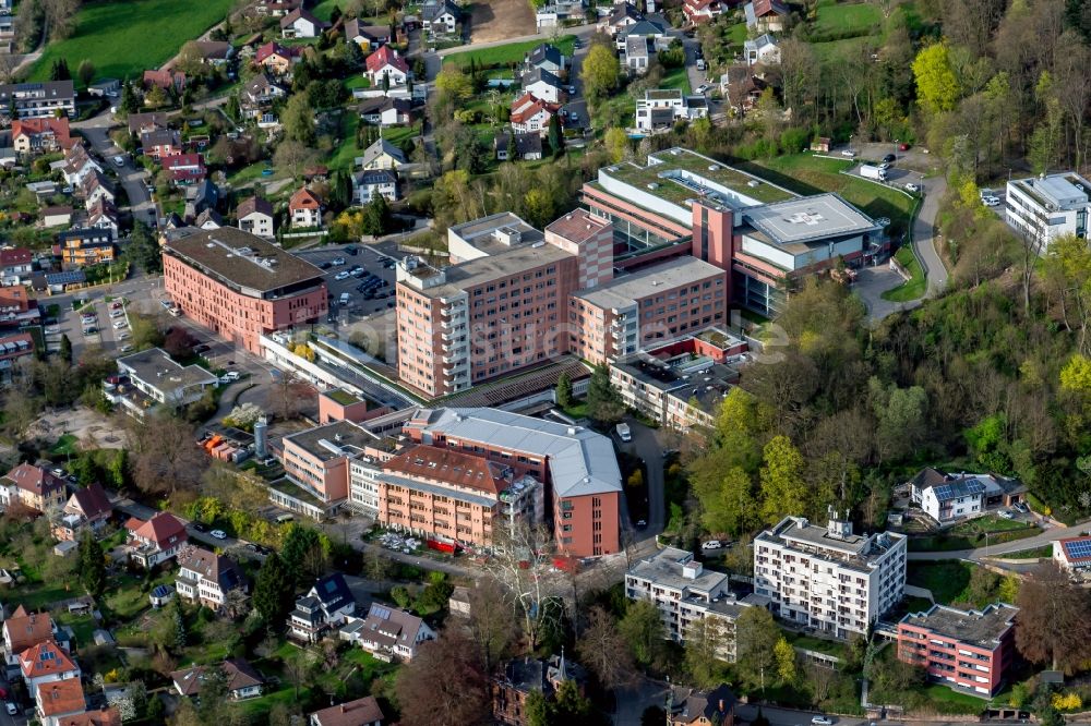 Lahr/Schwarzwald aus der Vogelperspektive: Klinikgelände des Krankenhauses Kreiskrankenhaus in Lahr/Schwarzwald im Bundesland Baden-Württemberg, Deutschland