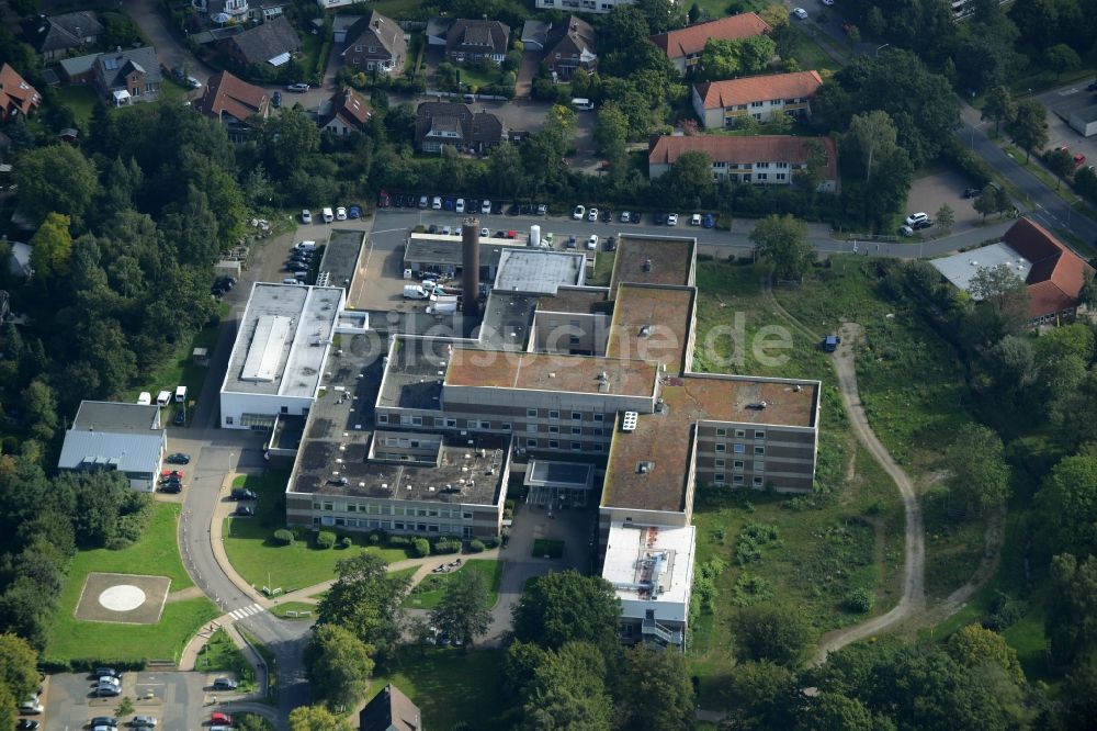 Luftbild Burgwedel - Klinikgelände des Krankenhauses KRH Klinikum Großburgwedel in Burgwedel im Bundesland Niedersachsen