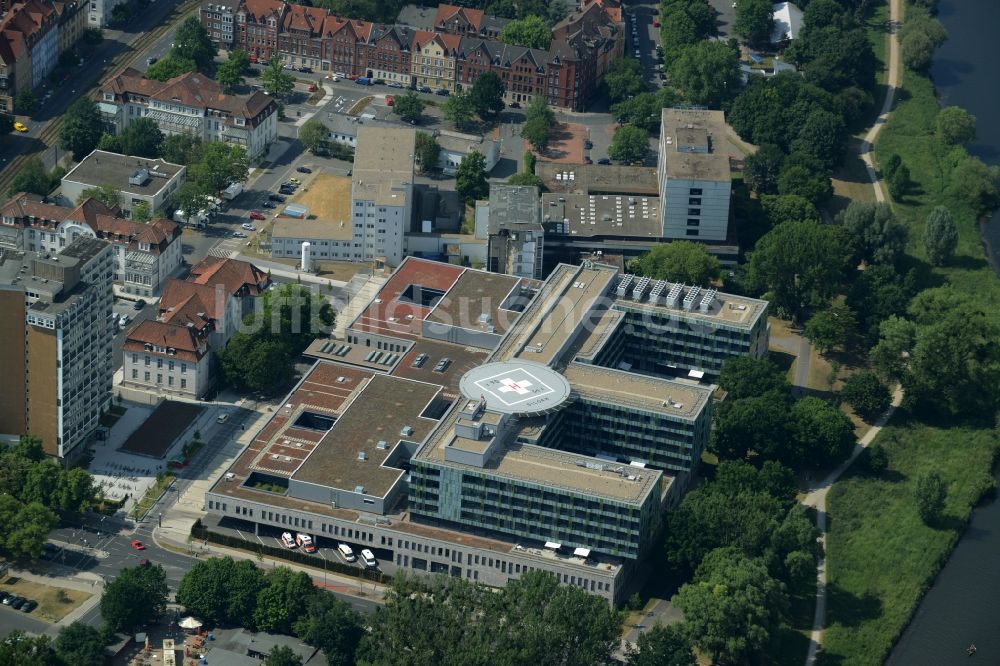 Hannover aus der Vogelperspektive: Klinikgelände des Krankenhauses KRH Klinikum Siloah in Hannover im Bundesland Niedersachsen