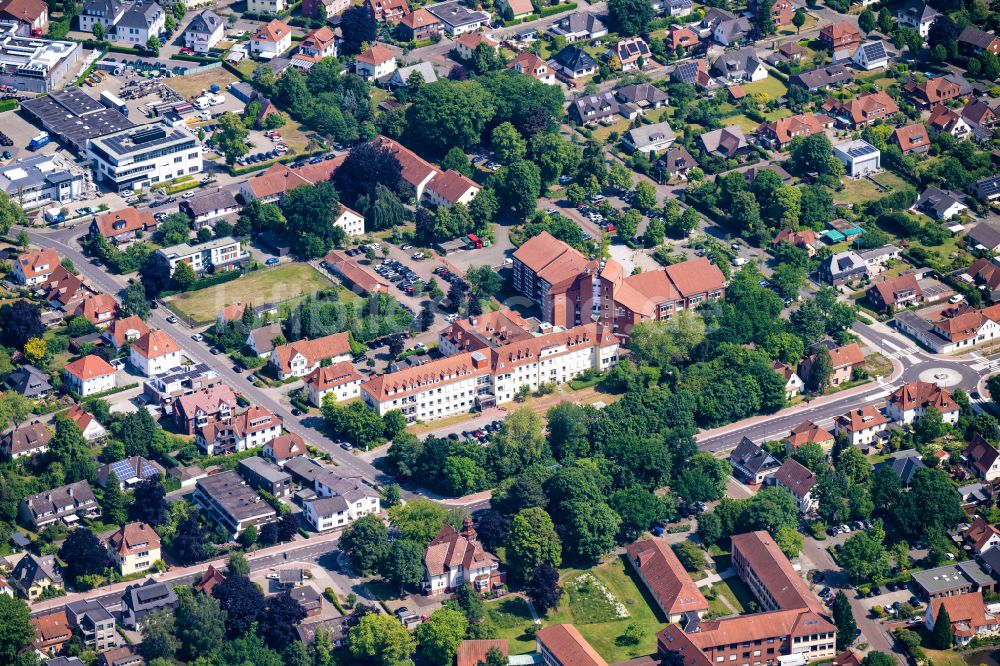 Diepholz von oben - Klinikgelände des Krankenhauses Landkreis Klinik in Diepholz im Bundesland Niedersachsen, Deutschland