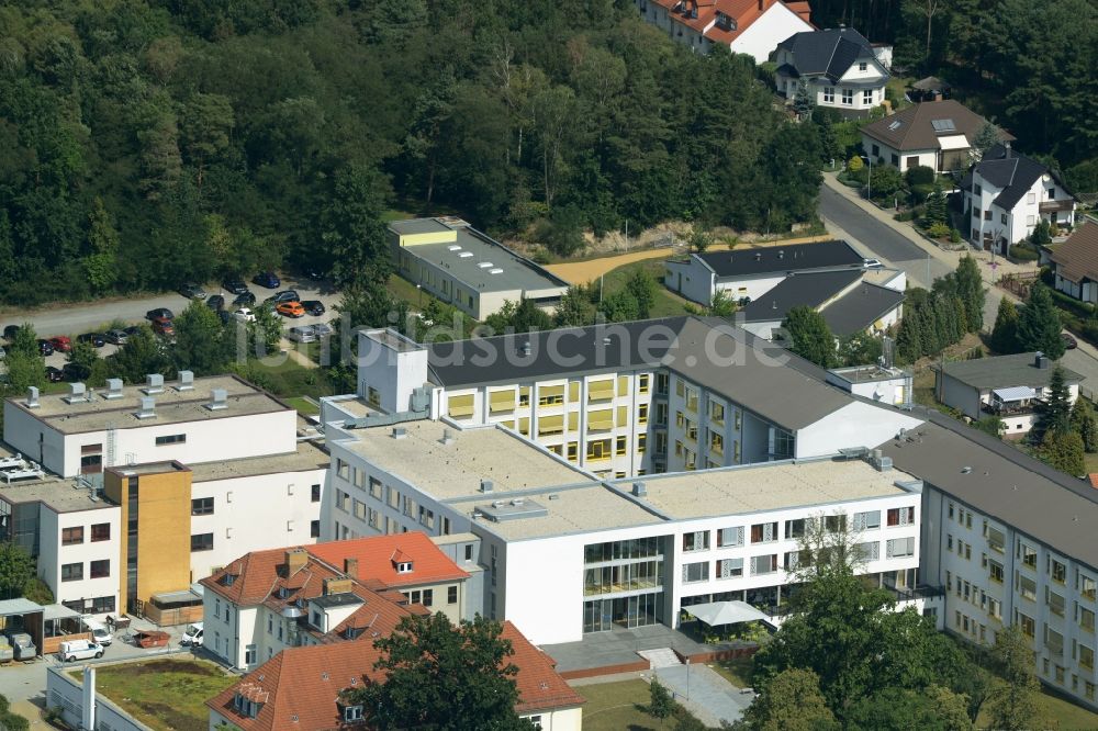 Lauchhammer von oben - Klinikgelände des Krankenhauses Lauchhammer des Klinikum Niederlausitz in Lauchhammer im Bundesland Brandenburg