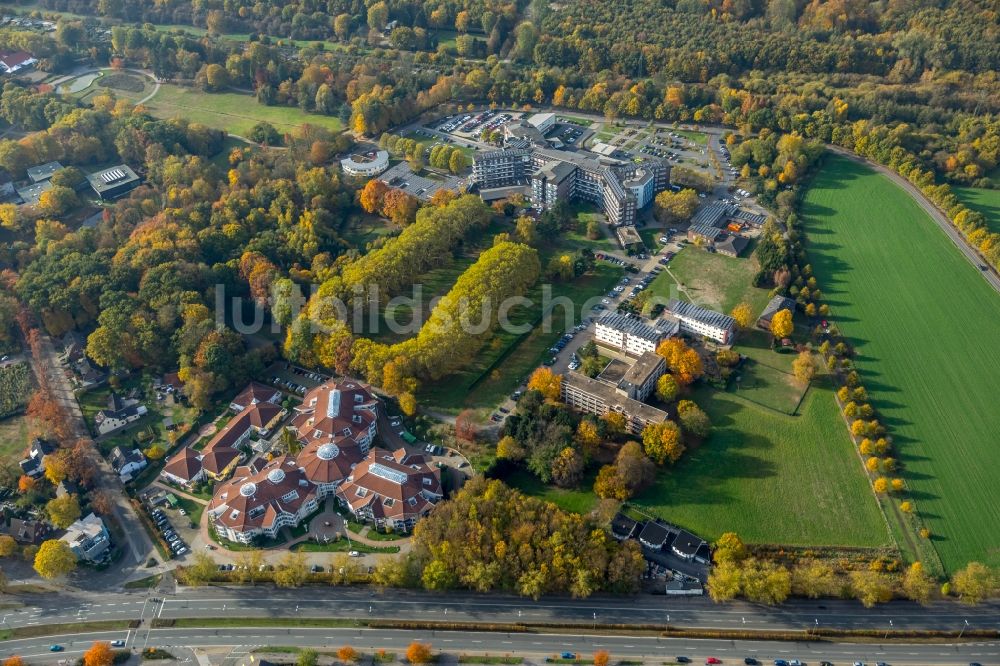 Luftbild Bottrop - Klinikgelände des Krankenhauses Marienhospital in Bottrop im Bundesland Nordrhein-Westfalen, Deutschland