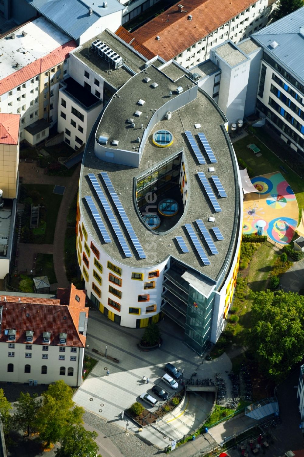 Osnabrück aus der Vogelperspektive: Klinikgelände des Krankenhauses Marienhospital in Osnabrück im Bundesland Niedersachsen, Deutschland