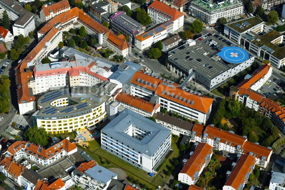 Osnabrück aus der Vogelperspektive: Klinikgelände des Krankenhauses Marienhospital in Osnabrück im Bundesland Niedersachsen, Deutschland