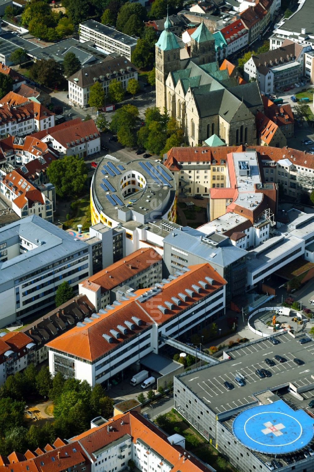 Luftbild Osnabrück - Klinikgelände des Krankenhauses Marienhospital in Osnabrück im Bundesland Niedersachsen, Deutschland