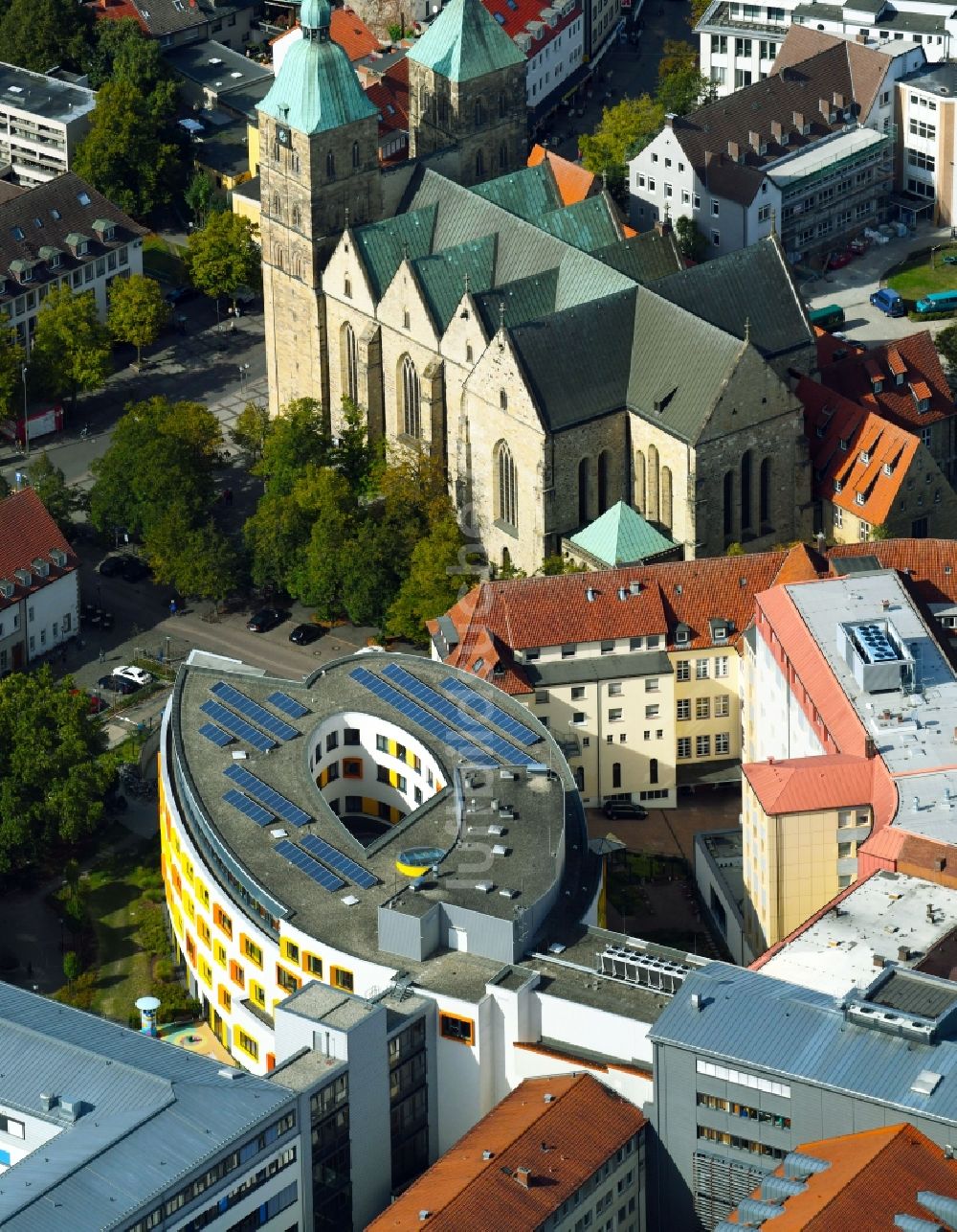 Luftaufnahme Osnabrück - Klinikgelände des Krankenhauses Marienhospital in Osnabrück im Bundesland Niedersachsen, Deutschland