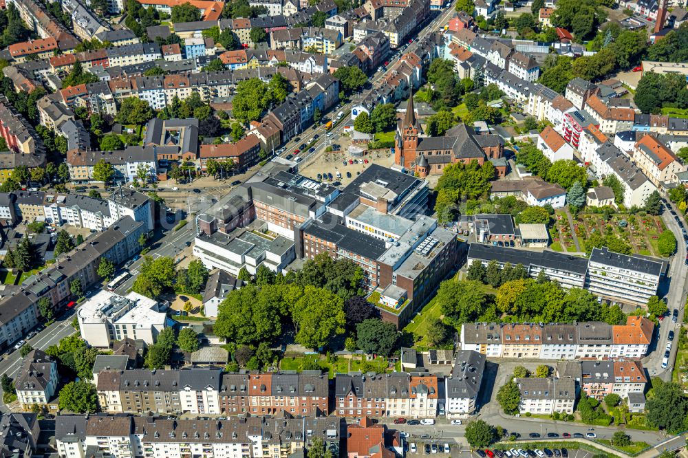 Witten von oben - Klinikgelände des Krankenhauses Marienhospital in Witten im Bundesland Nordrhein-Westfalen, Deutschland