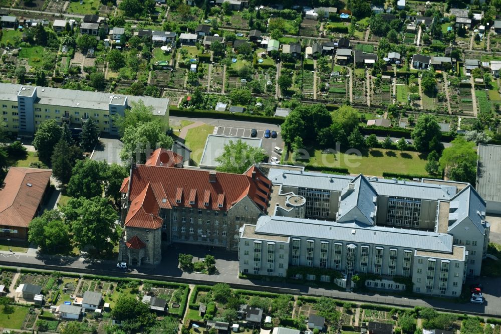 Magdeburg aus der Vogelperspektive: Klinikgelände des Krankenhauses St. Marienstift Magdeburg GmbH in Magdeburg im Bundesland Sachsen-Anhalt, Deutschland