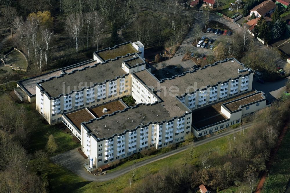 Luftaufnahme Bad Tennstedt - Klinikgelände des Krankenhauses Median Klinik Am Badeweg in Bad Tennstedt im Bundesland Thüringen