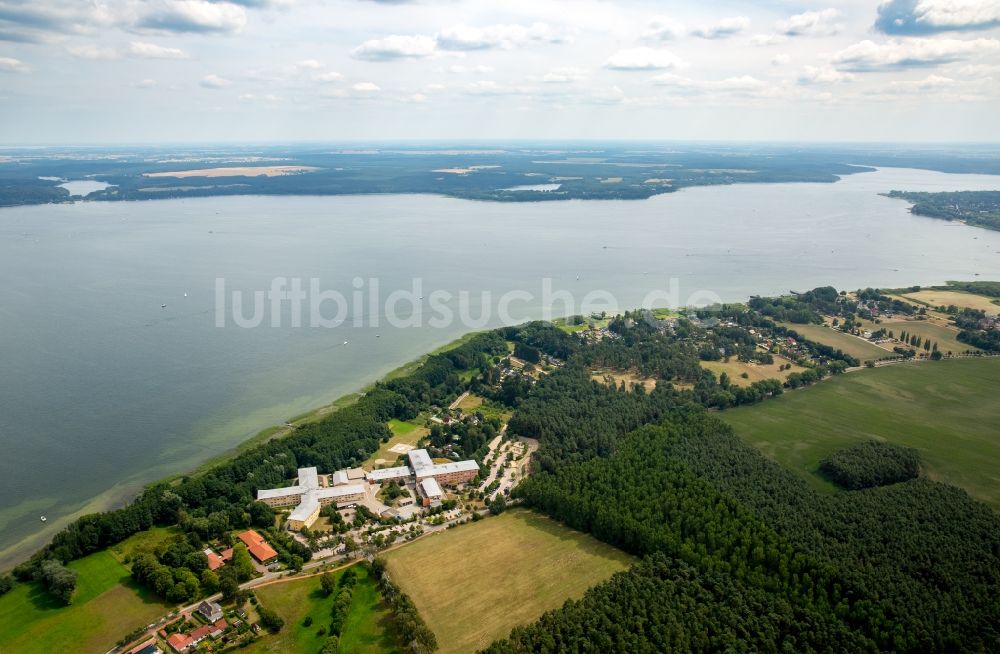 Luftaufnahme Plau am See - Klinikgelände des Krankenhauses MediClin Krankenhaus Plau am See Quetziner Straße in Plau am See im Bundesland Mecklenburg-Vorpommern