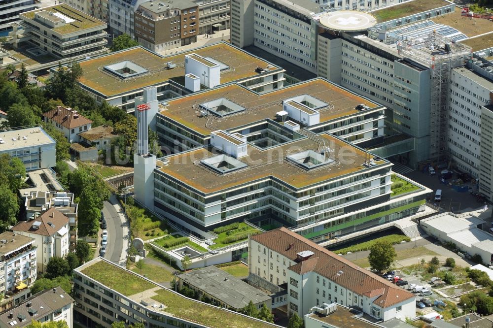 Luftaufnahme Stuttgart - Klinikgelände des Krankenhauses Olgahospital des Klinikum in Stuttgart im Bundesland Baden-Württemberg