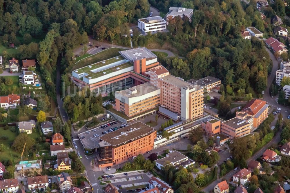 Lahr/Schwarzwald von oben - Klinikgelände des Krankenhauses Ortenau Klinikum Lahr in Lahr/Schwarzwald im Bundesland Baden-Württemberg, Deutschland