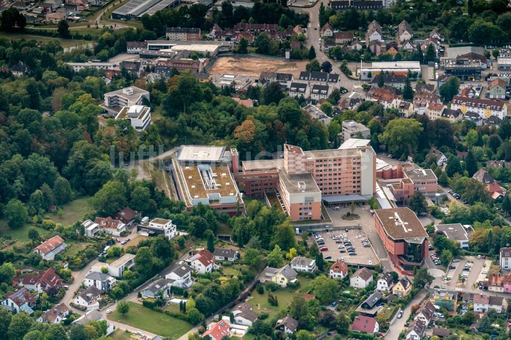 Luftaufnahme Lahr/Schwarzwald - Klinikgelände des Krankenhauses Ortenau Klinikum in Lahr/Schwarzwald im Bundesland Baden-Württemberg, Deutschland