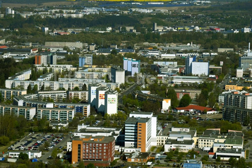 Luftaufnahme Neubrandenburg - Klinikgelände des Krankenhauses im Ortsteil Küssow in Neubrandenburg im Bundesland Mecklenburg-Vorpommern, Deutschland