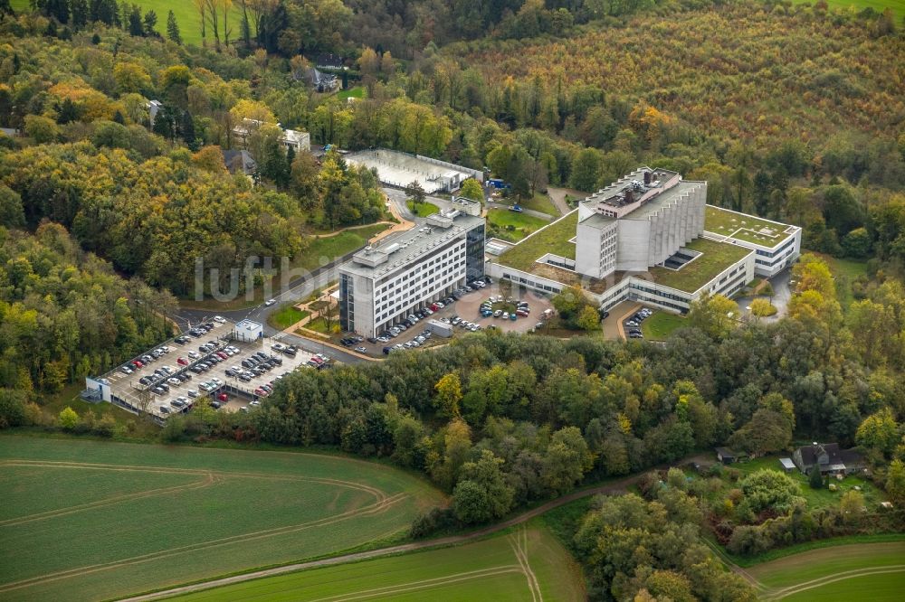 Essen aus der Vogelperspektive: Klinikgelände des Krankenhauses Ruhrlandklinik im Ortsteil Werden in Essen im Bundesland Nordrhein-Westfalen, Deutschland