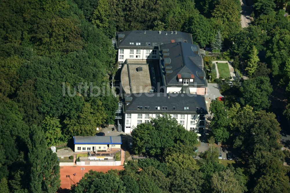 Bad Lausick von oben - Klinikgelände des Krankenhauses Sachsenklinik in Bad Lausick im Bundesland Sachsen