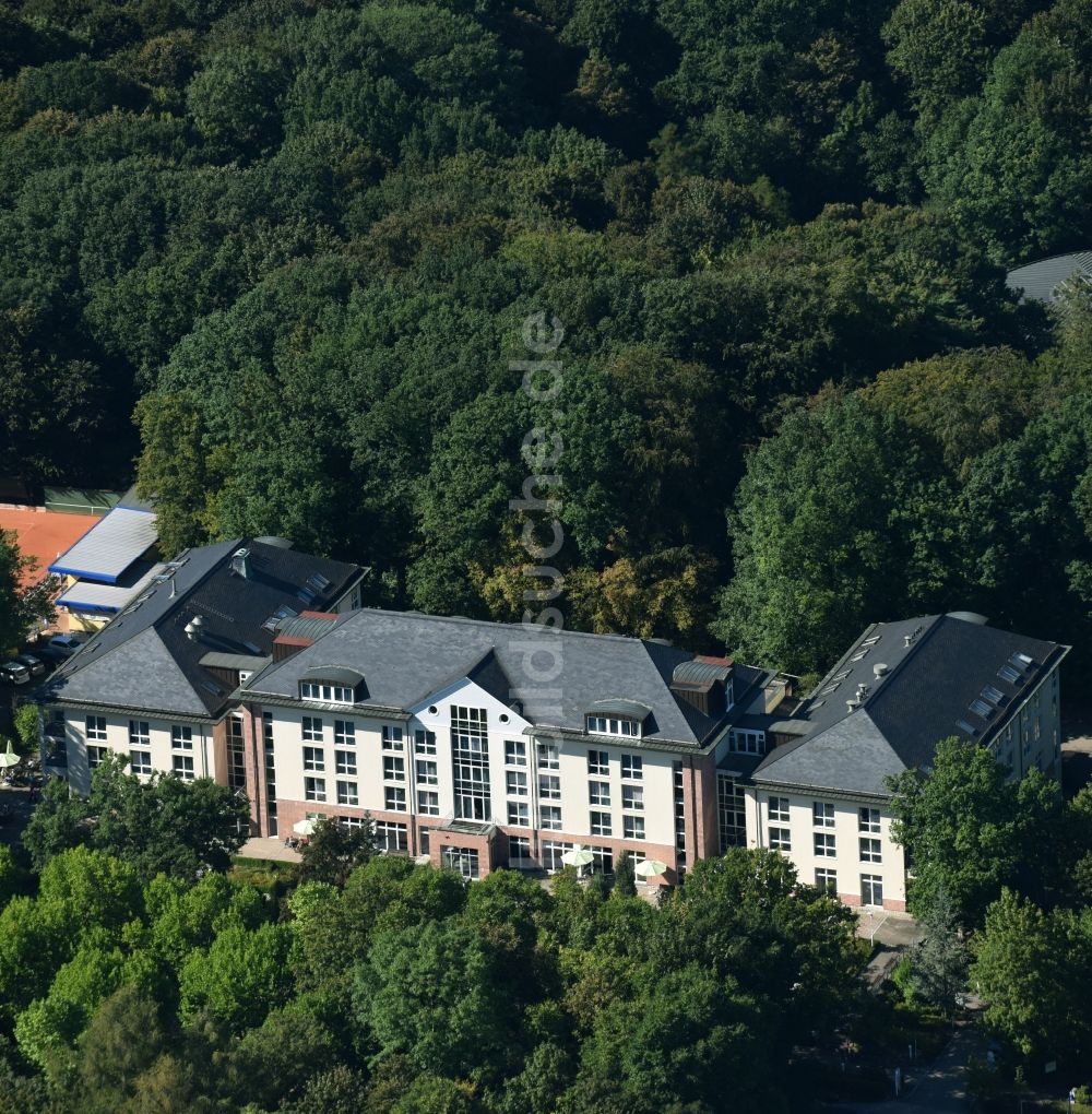 Bad Lausick von oben - Klinikgelände des Krankenhauses Sachsenklinik in Bad Lausick im Bundesland Sachsen