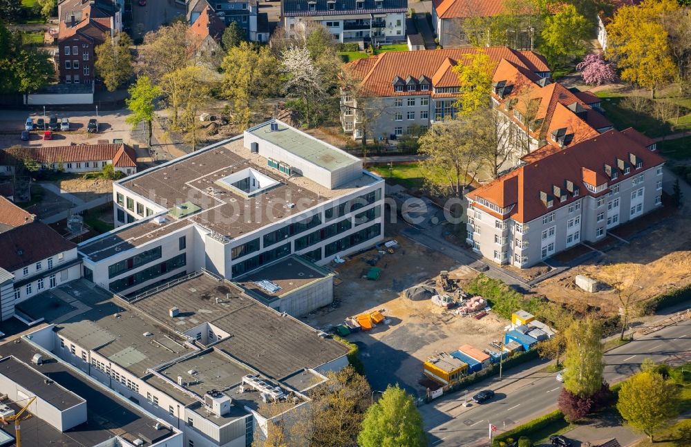 Luftaufnahme Hamm - Klinikgelände des Krankenhauses Sankt Marien-Hospital in Hamm im Bundesland Nordrhein-Westfalen