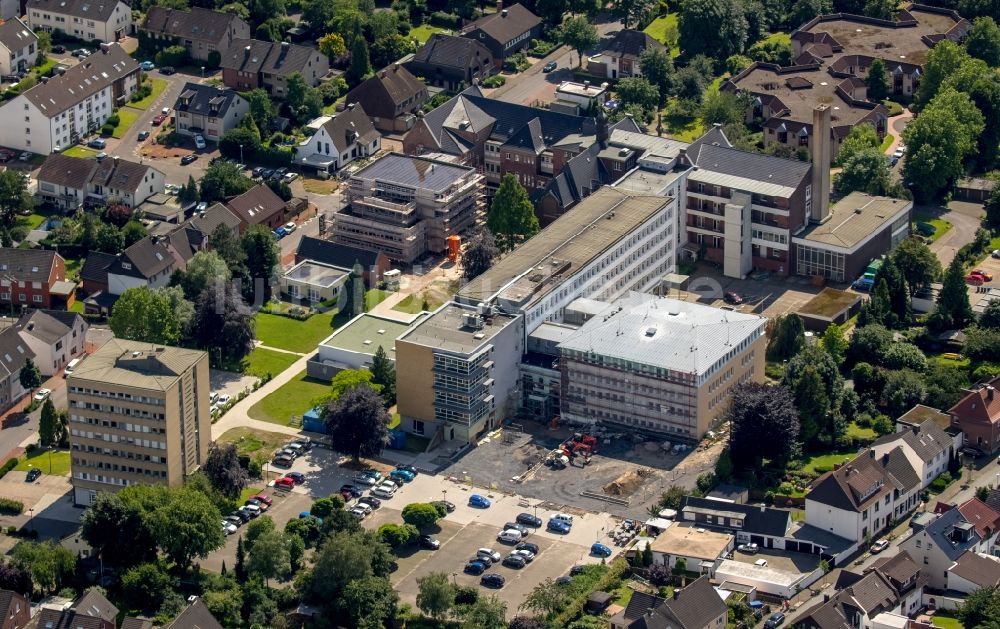 Luftaufnahme Haltern am See - Klinikgelände des Krankenhauses St. Sixtus- Hospital Haltern in Haltern am See im Bundesland Nordrhein-Westfalen