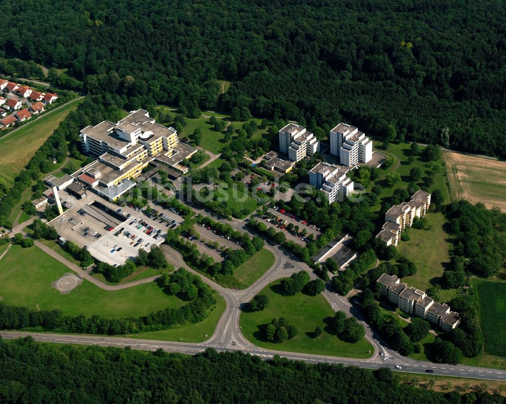 Bad Friedrichshall von oben - Klinikgelände des Krankenhauses SLK Klinikum am Plattenwald in Bad Friedrichshall im Bundesland Baden-Württemberg, Deutschland