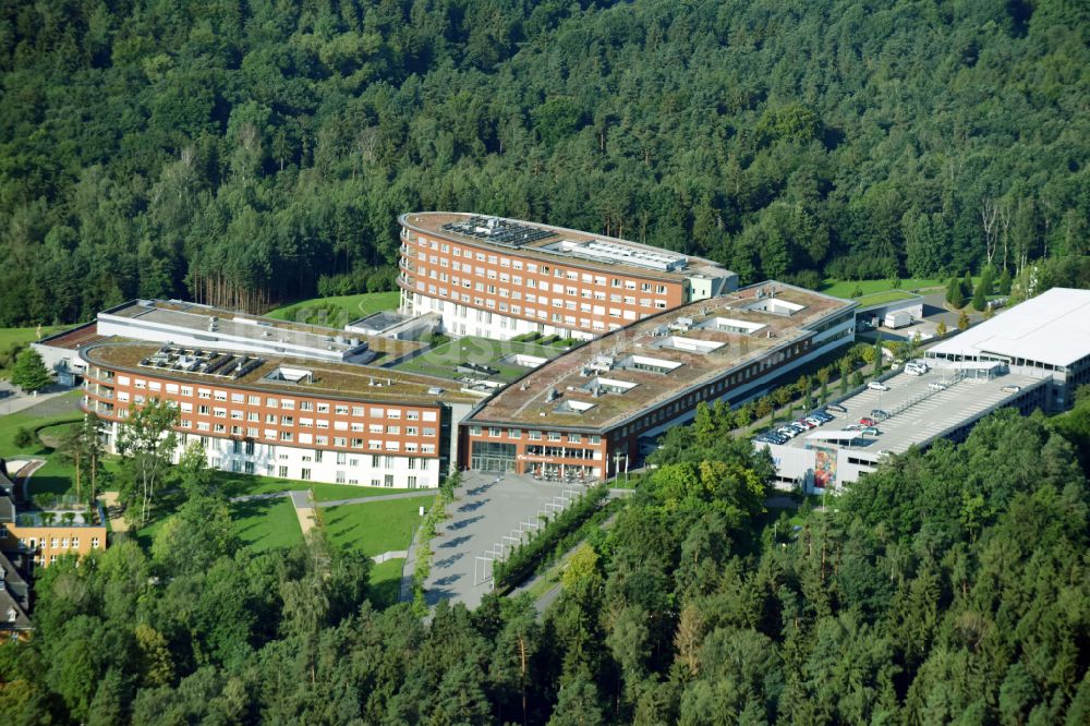 Gera von oben - Klinikgelände des Krankenhauses SRH Wald-Klinikum Gera in Gera im Bundesland Thüringen, Deutschland