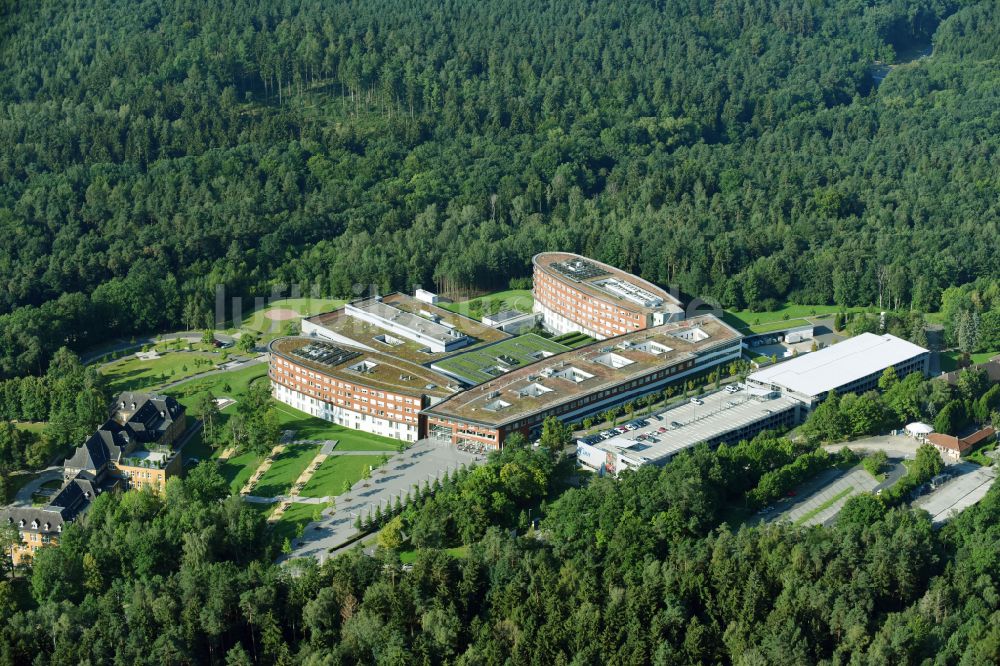 Gera aus der Vogelperspektive: Klinikgelände des Krankenhauses SRH Wald-Klinikum Gera in Gera im Bundesland Thüringen, Deutschland