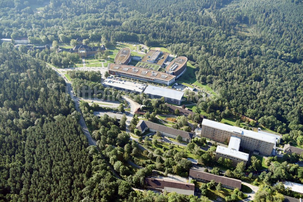 Gera aus der Vogelperspektive: Klinikgelände des Krankenhauses SRH Wald-Klinikum Gera in Gera im Bundesland Thüringen, Deutschland