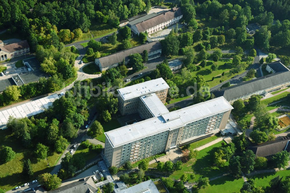 Gera von oben - Klinikgelände des Krankenhauses SRH Wald-Klinikum Gera in Gera im Bundesland Thüringen, Deutschland