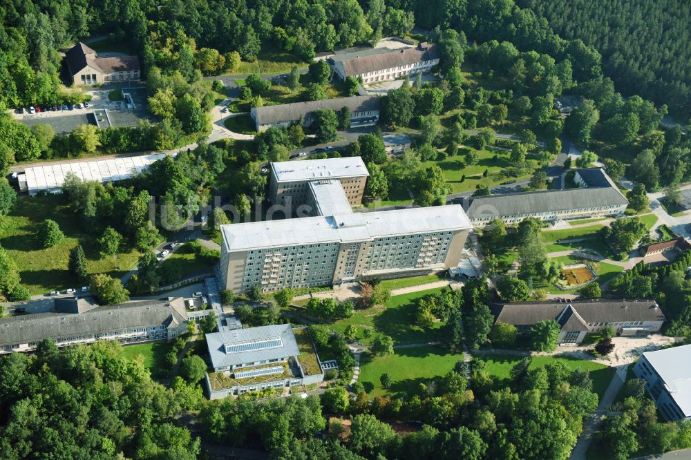 Gera aus der Vogelperspektive: Klinikgelände des Krankenhauses SRH Wald-Klinikum Gera in Gera im Bundesland Thüringen, Deutschland