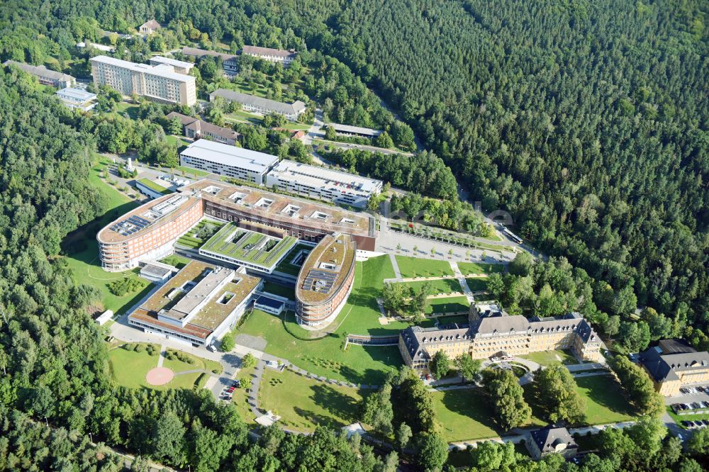 Luftaufnahme Gera - Klinikgelände des Krankenhauses SRH Wald-Klinikum Gera in Gera im Bundesland Thüringen, Deutschland