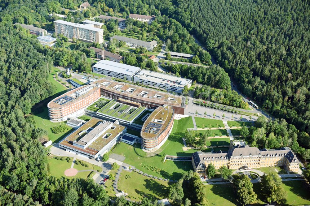 Gera von oben - Klinikgelände des Krankenhauses SRH Wald-Klinikum Gera in Gera im Bundesland Thüringen, Deutschland