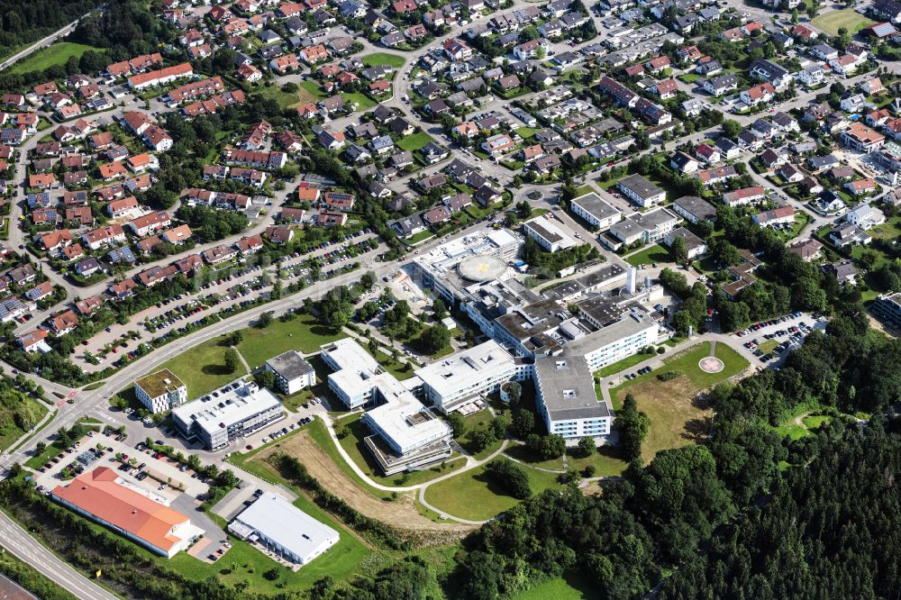 Luftaufnahme Mutlangen - Klinikgelände des Krankenhauses Stauferklinikum Schwäbisch Gmünd in Mutlangen im Bundesland Baden-Württemberg, Deutschland