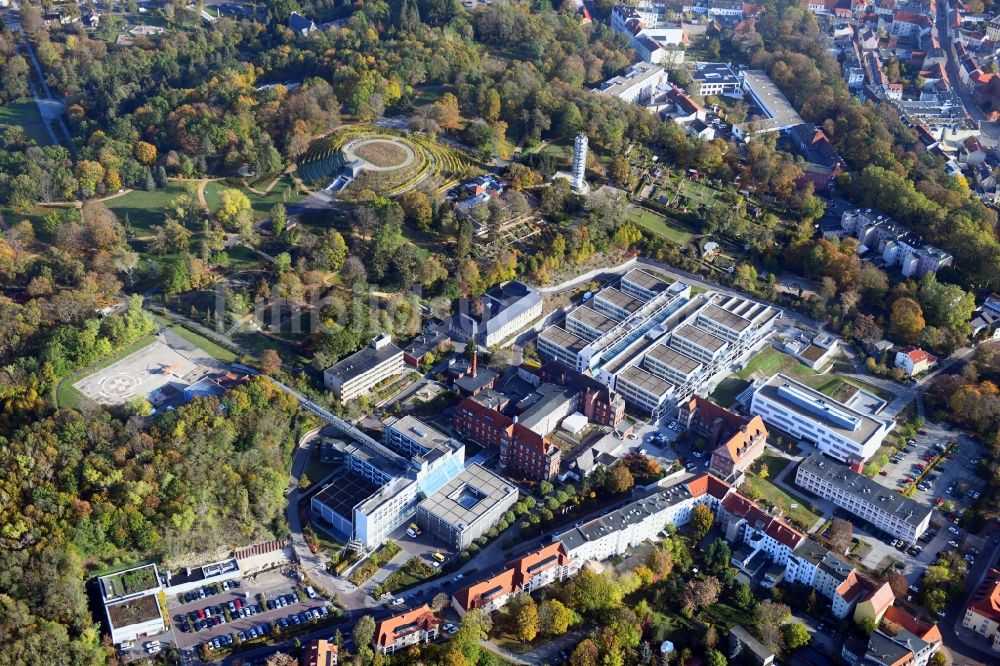 Luftbild Brandenburg an der Havel - Klinikgelände des Krankenhauses des Städtischen Klinikums Brandenburg GmbH in Brandenburg an der Havel im Bundesland Brandenburg, Deutschland